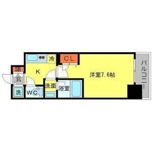 大阪市中央区材木町マンション 間取り図画像