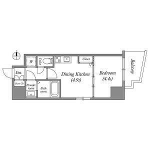 大阪市中央区松屋町マンション 間取り図画像