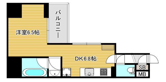 大阪市浪速区幸町マンション 間取り図画像