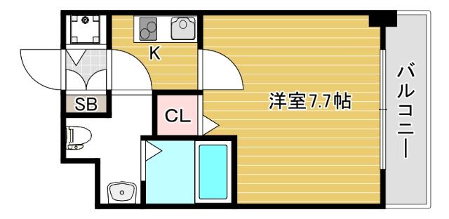 大阪市浪速区日本橋マンション 間取り図画像