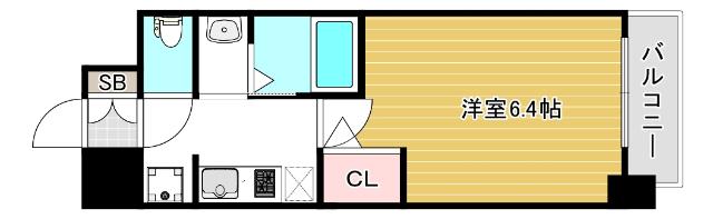 大阪市福島区海老江マンション 間取り図画像