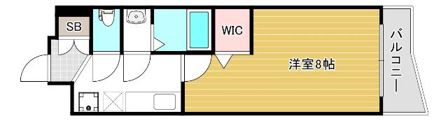 LUXE難波南（1018） 間取り図画像