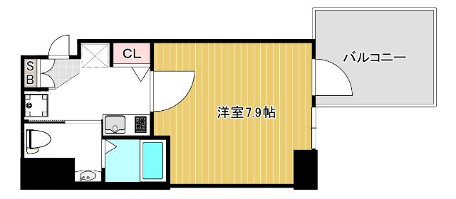 エグゼ難波南VI 間取り図画像