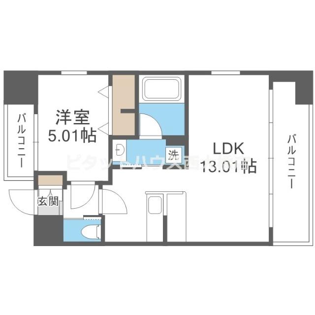 大阪市浪速区塩草マンション 間取り図画像