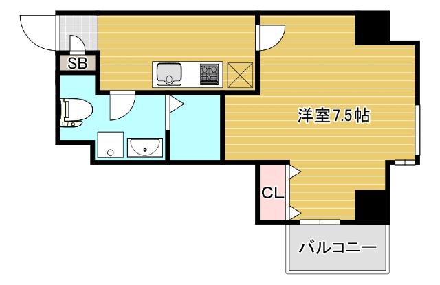 大阪市西区九条南マンション 間取り図画像