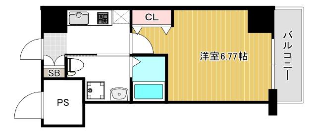 大阪市西区立売堀マンション 間取り図画像
