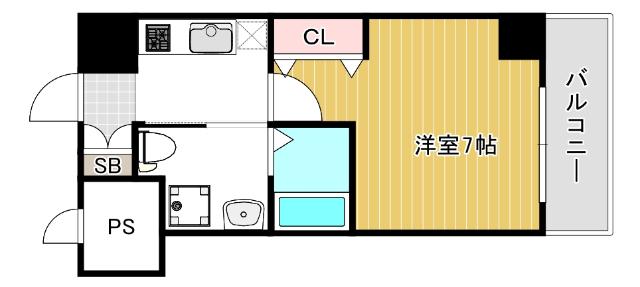 大阪市西区立売堀マンション 間取り図画像