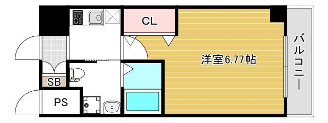 大阪市西区立売堀マンション 間取り図画像