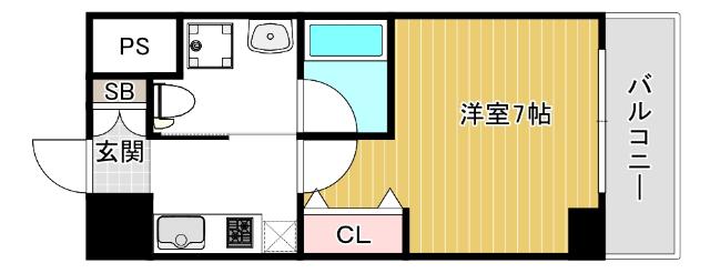 大阪市西区立売堀マンション 間取り図画像