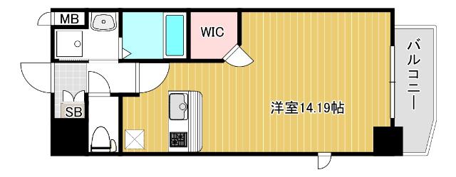 大阪市北区西天満マンション 間取り図画像
