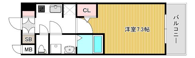 大阪市北区西天満マンション 間取り図画像
