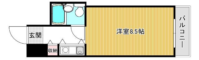 大阪市北区西天満マンション 間取り図画像