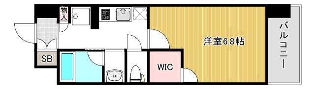 大阪市北区西天満マンション 間取り図画像