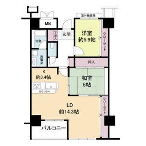 大阪市西区九条南マンション 間取り図画像