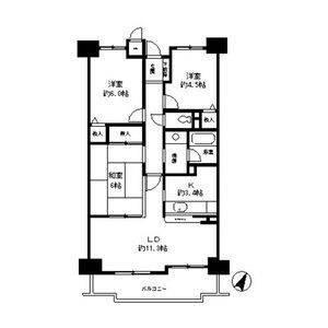大阪市西区江戸堀マンション 間取り図画像