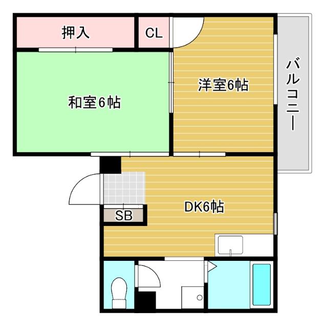 大阪市浪速区恵美須西マンション 間取り図画像
