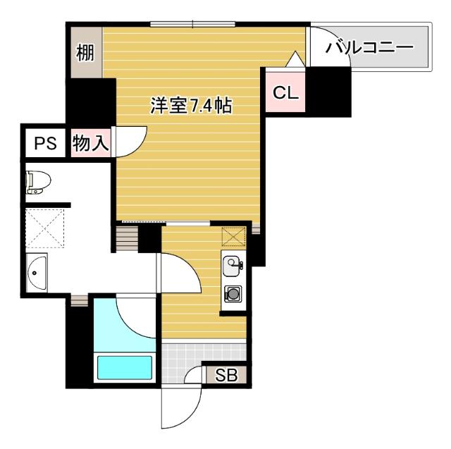フォレステージュ北堀江 間取り図画像
