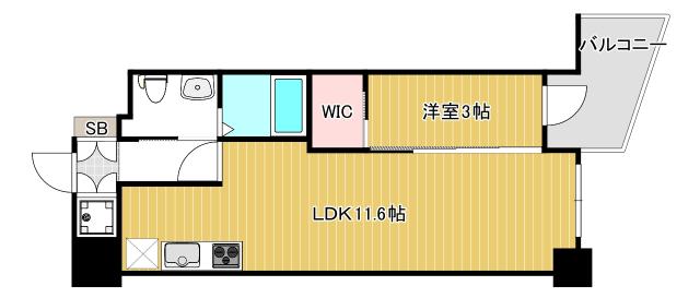 大阪市西区立売堀マンション 間取り図画像