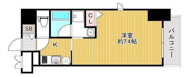 大阪市西区立売堀マンション 間取り図画像
