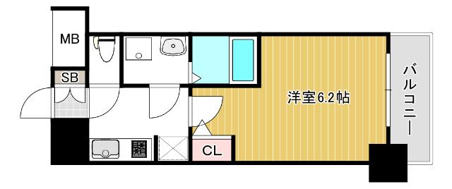 大阪市西区南堀江マンション 間取り図画像
