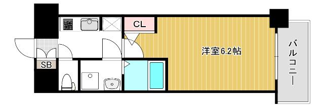 大阪市西区南堀江マンション 間取り図画像