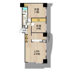 大阪市浪速区幸町マンション 間取り図画像