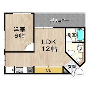 大阪市浪速区幸町マンション 間取り図画像