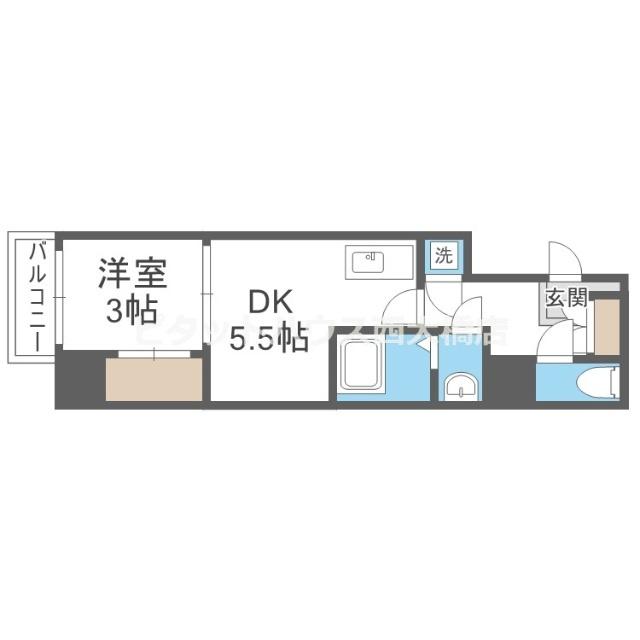 大阪市西区西本町マンション 間取り図画像