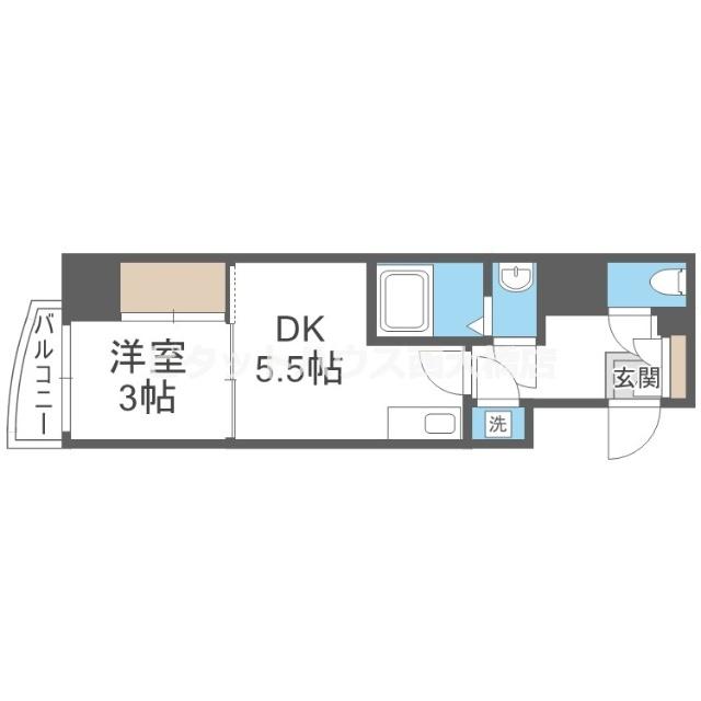 大阪市西区西本町マンション 間取り図画像