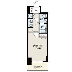 S-RESIDENCE難波Briller 間取り図画像