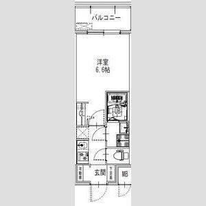 S-RESIDENCE難波大国町Tres 間取り図画像
