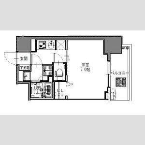 S-RESIDENCE難波大国町Deux 間取り図画像