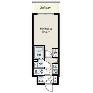 S-RESIDENCE難波大国町Uno 間取り図画像
