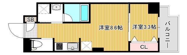 トモ南堀江（502） 間取り図画像