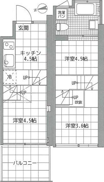 大阪市浪速区元町マンション 間取り図画像