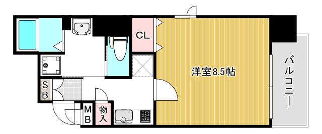 ルクレ西長堀 間取り図画像