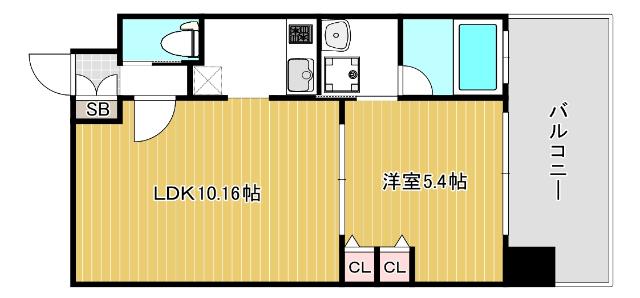 大阪市西区南堀江マンション 間取り図画像