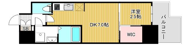 大阪市浪速区敷津西マンション 間取り図画像