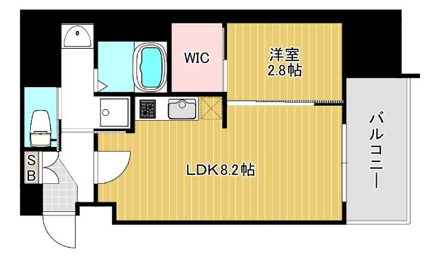 大阪市浪速区敷津西マンション 間取り図画像
