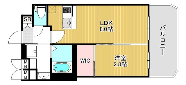 大阪市浪速区敷津西マンション 間取り図画像