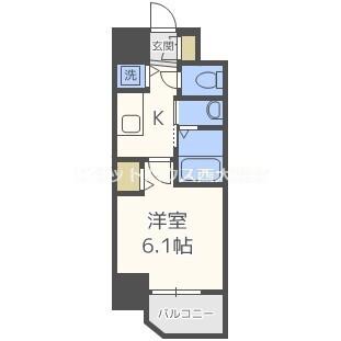 LiveCasa本町（401） 間取り図画像