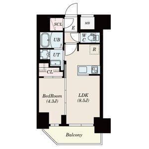 セレニテ本町リアン（1405） 間取り図画像