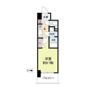 セレニテ心斎橋グランデ（1411） 間取り図画像