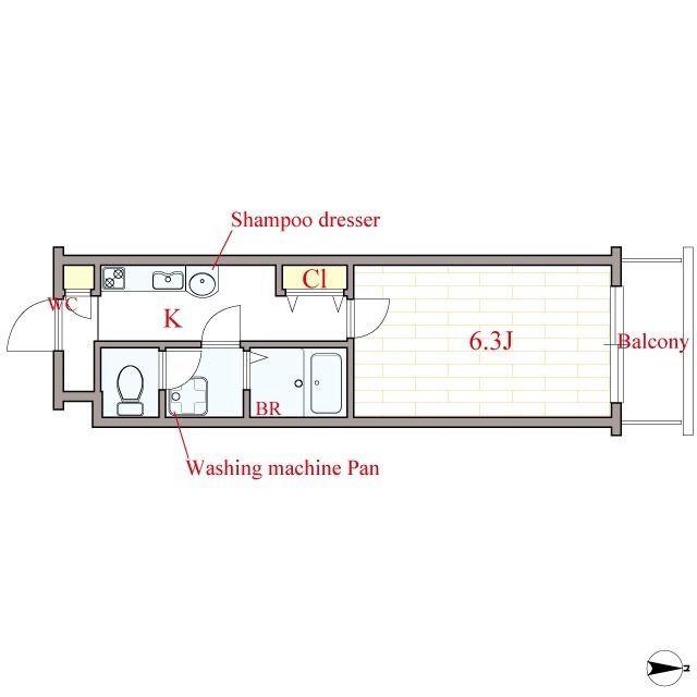 ＭＡＲＩＯＮ（411） 間取り図画像