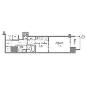 大阪市中央区南本町マンション 間取り図画像