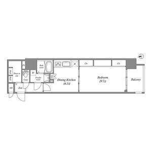 大阪市中央区南本町マンション 間取り図画像