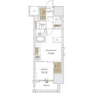 大阪市中央区安堂寺町マンション 間取り図画像