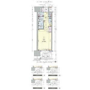 大阪市中央区松屋町マンション 間取り図画像