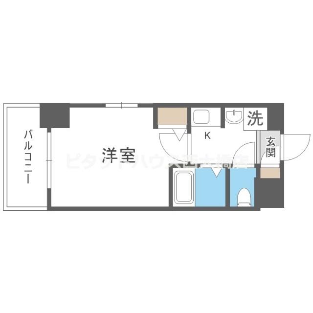 大阪市中央区上本町西マンション 間取り図画像