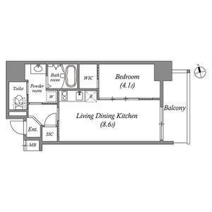 大阪市中央区上本町西マンション 間取り図画像